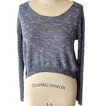 M. RENA Blue Pullover Thin Hi Low Long Sleeve Sweater ~ Women's Top Size MEDIUM Photo 1