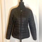 Faded Glory ‎ Quilted Jacket Size S (4-6) Black Zipper Front Side Pockets Women's Photo 4