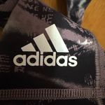 Adidas Graphic Print Leggings - Black and Gray Photo 4