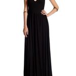 Go Couture  Black Maxi Dress M Medium Halter Tie Neck Photo 0
