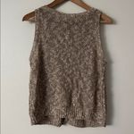 Enza Costa M Women’s Cable Knit Linen Blend Sweater Vest Tan Size M Photo 4