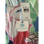 Tori Richard  Come Closer Tropical Karley Floral Multi Midi Dress L NEW Photo 5