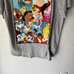 Disney  100 Gray Character Collage Graphic Tee Size‎ XL Mickey Lilo Stitch Photo 2