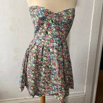 MINKPINK flirty sweetheart strapless dress size small floral fit flare flirty Photo 1