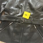 Kenneth Cole NWT  Faux Leather Jacket with Belt Photo 1