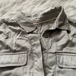 Free People Khaki Relaxed Shirt Romper Photo 2