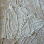 Two Piece Pajama Set White Photo 0