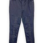 EXPRESS black high rise lace up stretch ankle legging jeans 10R Photo 0