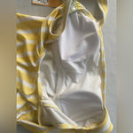 Kona Sol Yellow/White Striped Square Neck  Medium Coverage One Piece Swimsuit 
Size M‎ Photo 7
