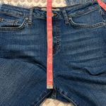 Topshop  Moto Dree Fringe Frayed Hem Cropped Jeans Blue Medium Wash Denim Size 28 Photo 14