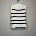 Philosophy  Black & White Striped Sleeveless Sweater Women's XL Photo 2