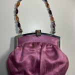 Pink Silk Bead Clutch Purple Photo 0