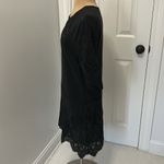 Ulla Johnson  Delphine Eyelet Silk Dress in Raven Black Photo 4