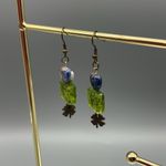 Handmade Artisan Heart Lucky Clove Earrings Photo 1