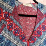 Ba&sh USSO FRAMBOISE MIXED PRINT HI LOW RUFFLE DRESS FRAMBOISE 0 USA 4 Photo 5