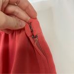 Talbots  | 100% Silk Watermelon Coral Skirt Suit Button Front Vintage 8 Photo 7