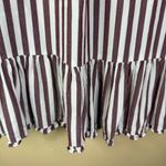 Madewell  Womens Stanza Stripe Ruffle Hem Top Size Small Office Career Wear‎ Photo 3