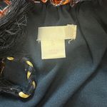 Womens Dress Size Small Navy Orange Long Neck Tie Sheer Bottom Upper Lining Work Blue Photo 6