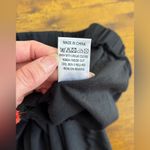 NWT Area Stars Wide Leg Pants Women's S Black Knit Raw Hem Pull On Side Pockets Photo 7