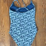 ANDIE Amalfi One Piece Swimsuit Floral Denim Blue size S NWT Photo 2