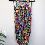 B-Envied Bright Multicolor Silver Chain Sleeveless Mini Dress, Small Photo 0