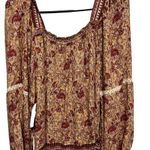 June and Hudson  multicolored print blouse size 1 Photo 2