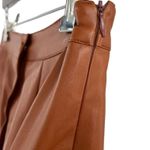 Lulus Most Fab Brown Vegan Leather Button-Front Mini Skirt New Medium Photo 5