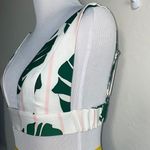 Oh Polly tropical leaf bralette top women’s size 2 Photo 2