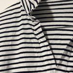 Frank & Eileen Patrick Popover Henley Top Shirt Pullover Black White Striped Size L Photo 3