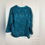 Victoria's Secret Victoria’s Secret Vintage Gold Label Blue Floral Kimono Button-down Pajama Top Photo 6
