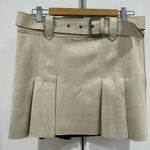 ZARA  faux suede pleated mini skirt Photo 0