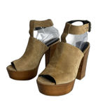 Rebecca Minkoff  Cece Platform Sandals heels in light taupe nude shoes size 8 M Photo 3