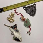 Lot Of 4 Animal Costume Pendants / Charms Variety Cat, Koala, Donkey, Rooster Photo 9