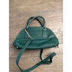 Merona  Dark Green purse with Gold detachable crossbody strap Photo 2