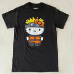 Hello Kitty Naruto Shippuden x  T-Shirt Adult Small Black Anime Halloween NWOT Photo 2