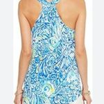 Lilly Pulitzer Cordelia Racerback Tank Top In Blue Crush After Party Photo 1