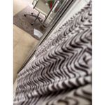 Milly of New York Brown & White Zebra Print Mini Skirt with Wooden Buttons Size M Photo 4