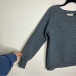 Loft  blue quilted sweatshirt mid weight size XS‎ Photo 3