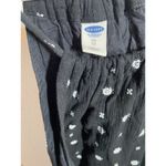 Old Navy  Bandana Dress Tie Shoulder Black Print Swing 100% Cotton Lace XSmall Photo 3