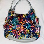 PLUM Tropical Print Hobo Slouch Bag Red Photo 2