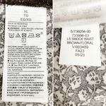 Gap NWT  Maxi Dress Brown Cottage Floral Size XL V-Neck Long Sleeve Thanksgiving Photo 10