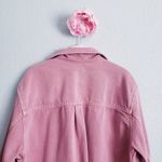ZARA  Pink Mauve Denim Oversized Coat Photo 5