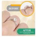 NEW Ring Sizers for Loose Rings Invisible Adjuster Silicone Ring Spacer 14PCS White Photo 7