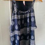 No Boundaries Women’s Blue and White Flowing Tank Photo 0