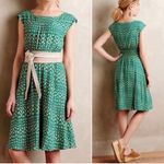 Maeve Anthropologie  Evaline Midi Dress Size Large EUC Pockets‎ Photo 1