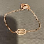 Kendra Scott  Gold Bracelet with Clear Stone Photo 1
