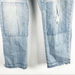 Anthropologie PILCRO AND THE LETTERPRESS Hypen Patched Button Fly Jeans, Size 27 Photo 5