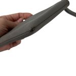 Coach F58032 Corner Zip Wristlet Crossgrain Leather Wallet Gray Small Photo 13