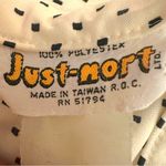 Vintage 70s Just Mort Dagger Collar Square Polka Dot Shirt Dress Matching Belt S Black Photo 6