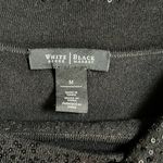 White House | Black Market Elegant Sequined Black Sweater Size Medium Photo 2